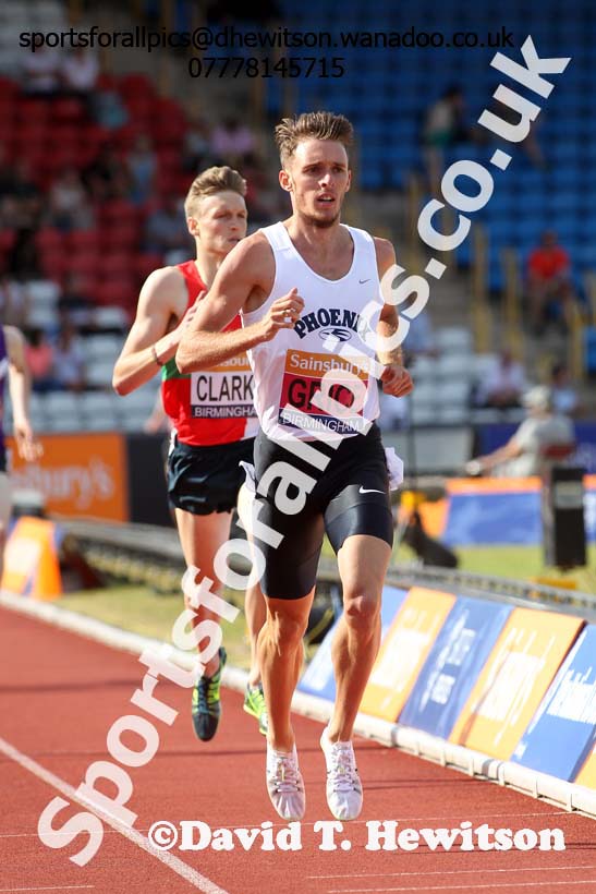 Mens 1500 metres, Sainsbury's British Champs, Alexander Stadium, Birmingham. Photo: David T. Hewitson/Sprts for All Pics